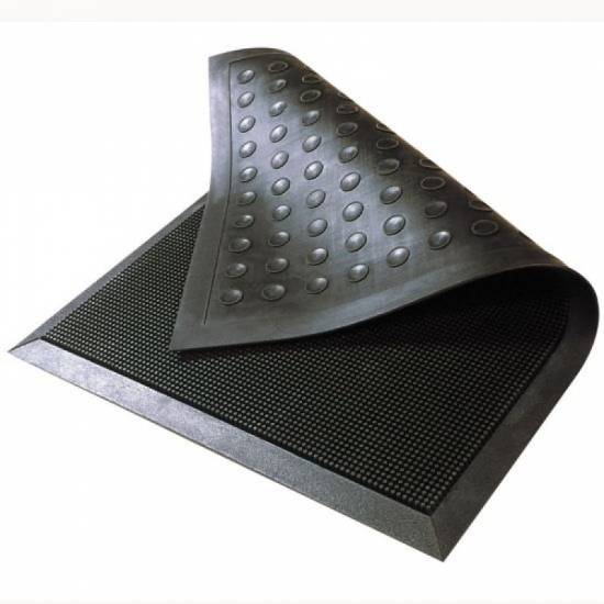 Poleđina Rubber Brush gumenog igličastog otirača sa ivicama