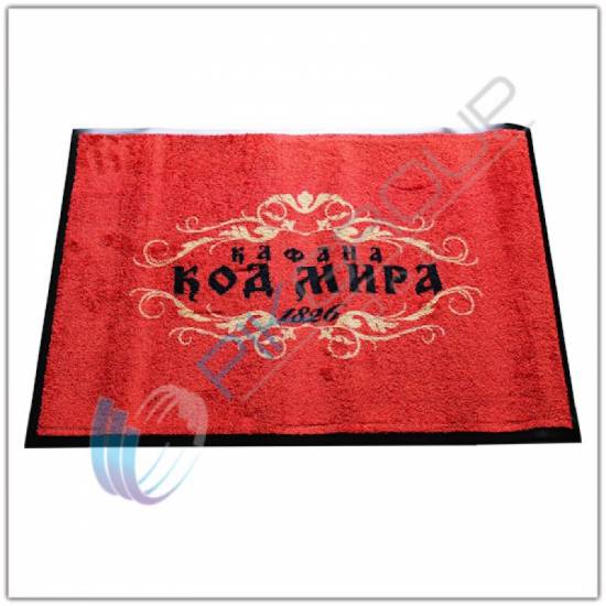 Kod Mira Logo Imperial otirač sa natpisom Kod Mira natpis na Logo Imperial otiraču