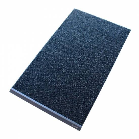 AstroTurf otirac 90x150 cm tamno siva boja sa ugradenom lajsnom pogled odozgo