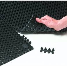 Crni namenski gumeni konektor za stabilno spajanje modularnih Oct-O-Flex otirača