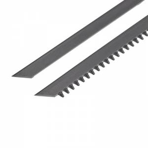 Prikaz muske i zenske gumene ivice dimenzija 6x100 cm za modularni otirac Master Flex 12mm