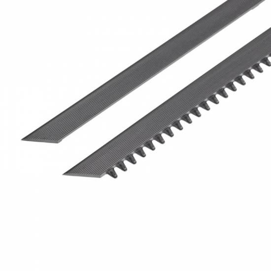 Prikaz muske i zenske gumene ivice dimenzija 6x100 cm za modularni otirac Master Flex 12mm