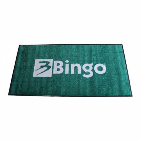 Veliki brendirani tekstilni otirac sa natpisom i logotipom Bingo