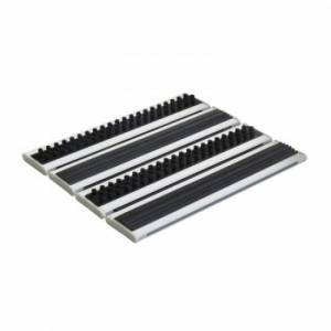Ugradni aluminijumski otirac 12mm sa kombinovanom ispunom guma i cetka