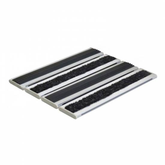 Ugradni aluminijumski otirac 12mm sa kombinovanom ispunom guma i tekstil