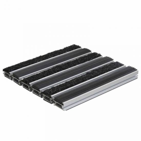 Masivni ugradni aluminijumski otirac 22mm sa kombinovanom ispunom guma i tekstil