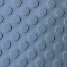 Lagana tehnička PVC podloga sa šarom kružića u sivoj boji u industrijskoj rolni