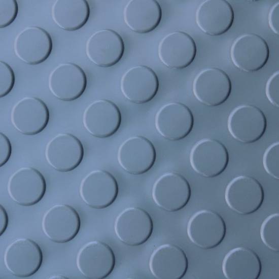Krupni plan i zoom strukture reljefnih kruzica na sivoj tehnickoj PVC podlozi debljine 2,2mm