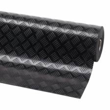 Kompletna jednobojna industrijska rolna crne PVC podloge Diamond Plate Runner debljine 4,7mm