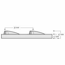 Kompletna jednobojna industrijska rolna crne PVC podloge Diamond Plate Runner debljine 4,7mm