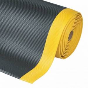Kompletna industrijska rolna crno zute podloge protiv umora Dyna Shield Crossrib Sof Tred