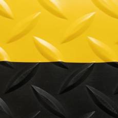 Kompletna industrijska rolna heavy duty podloge protiv umora Cushion Trax u crno zutoj boji