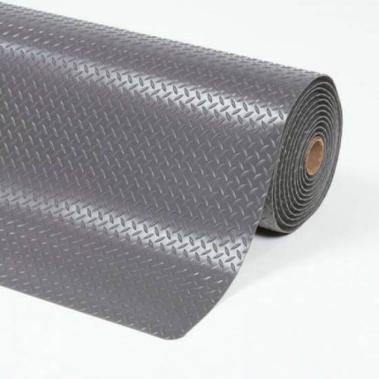 Kompletna industrijska rolna heavy duty podloge protiv umora Cushion Trax u sivoj boji