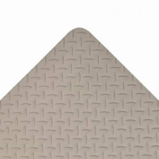 Ugaoni prikaz sive industrijske podloge visine 14mm sa dijamantskim reljefom