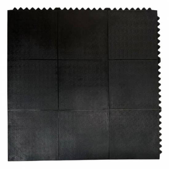Gumena tehnicka puzzle ploca dimenzija 91x91 cm bez ivica sa integrisanim konektorima