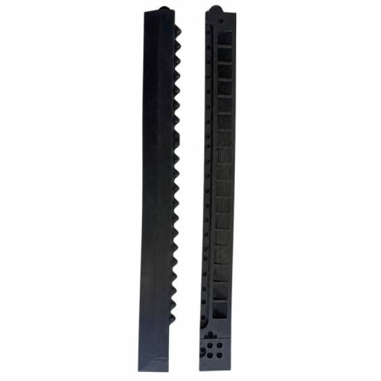 Komplet crnih muskih i zenskih industrijskih ivica dimenzija 5x91 cm za podlogu Serija M