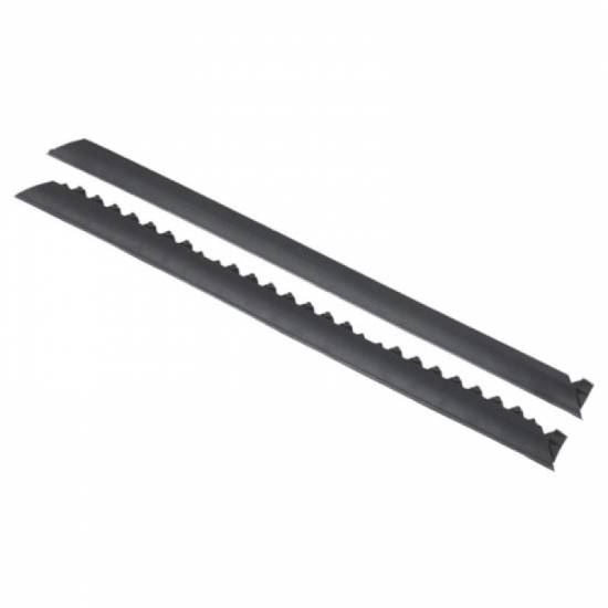 Komplet crnih muskih i zenskih industrijskih ivica 5x91 cm za modularne mehuraste podove