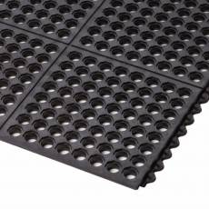 Mrezasta gumena puzzle ploca Cushion Ease debljine 19mm sa montiranim bezbednosnim ivicama
