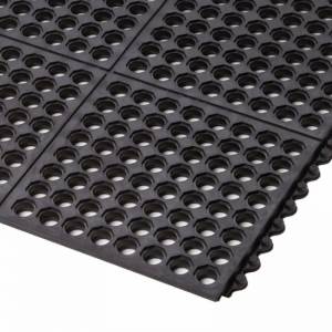 Mrezasta gumena puzzle ploca Cushion Ease debljine 19mm sa montiranim bezbednosnim ivicama