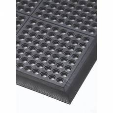 Vatrootporna drenazna gumena puzzle ploca Cushion Ease Bfl-S1 sa zutim bezbednosnim ivicama