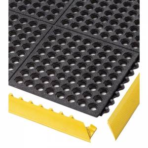 Premium antiklizna drenazna gumena puzzle ploca Cushion Ease Grip Step sa montiranim ivicama