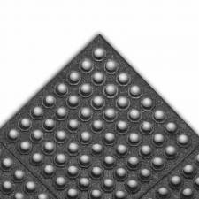 Premium antiklizna drenazna gumena puzzle ploca Cushion Ease Grip Step sa montiranim ivicama