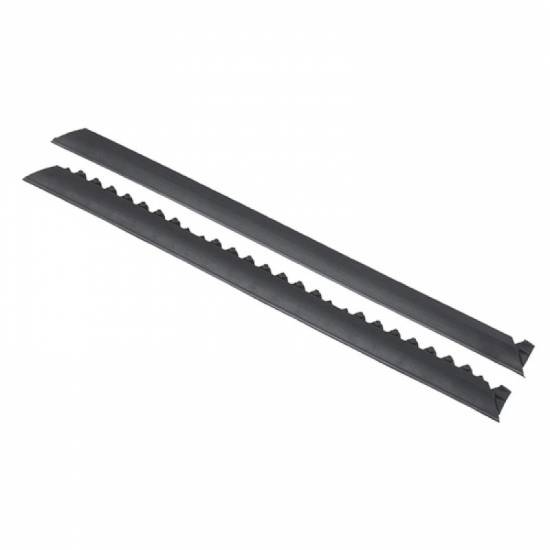 Komplet crnih muskih i zenskih industrijskih ivica 5x91 cm za modularne gumene podove