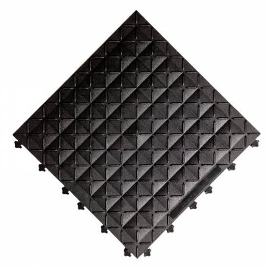 Pojedinačni kvadratni modul higijenske industrijske podloge H8 serije fabričkih dimenzija 46x46 cm od recikliranog PVC-a