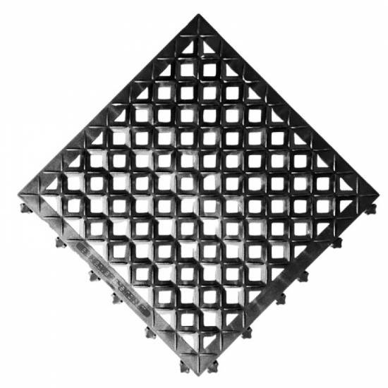 Pojedinačni kvadratni drenažni modul higijenske industrijske podloge H9 serije fabričkih dimenzija 46x46 cm sa otvorenim strukturama