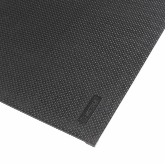 Prikaz otvorenog ugla gumene modularne ploče Slabmat debljine 13mm bez montiranih kosina