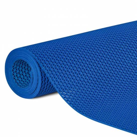 Prvi prikaz iz ugla fabričke rolne plave drenažne podloge Lite Economic debljine 5mm