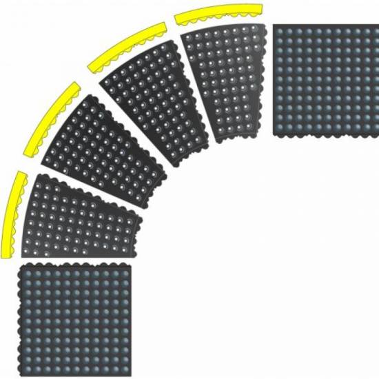 Uklopljene ivice 22.5 stepeni za antistatički modularni ugao za Skywalker HD ESD 