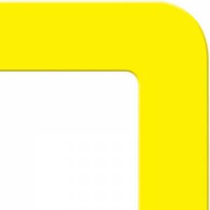 Polimer traka za podove u obliku t-ugla, boja žuta