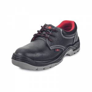 Radne cipele FRIDRICH O1 - plitke, boja crno-crvena